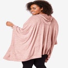 Supersoft Hoodie Poncho with Zip Front image number null