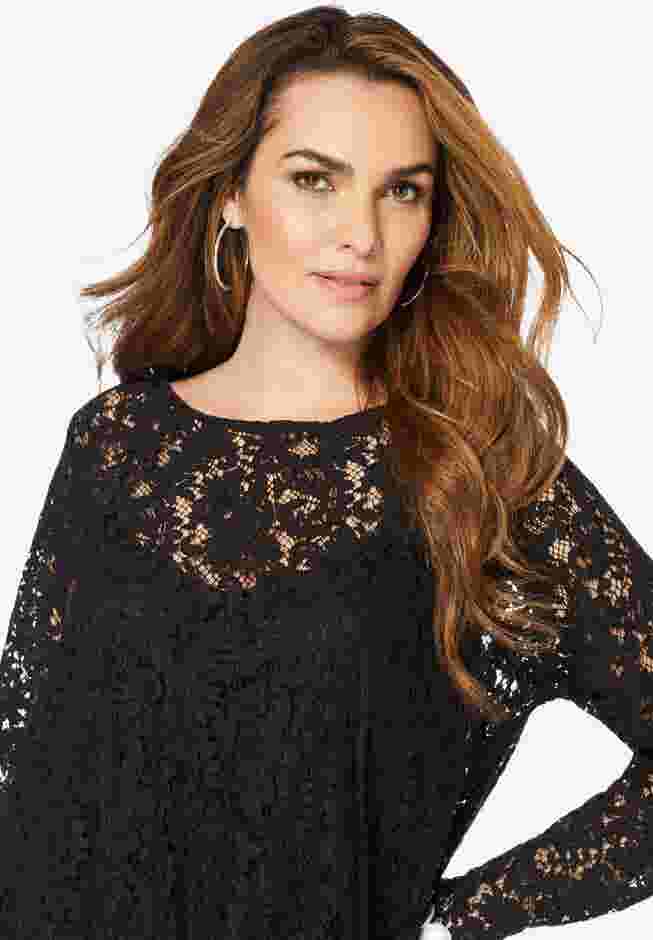 Asymmetrical Lace Pant Set image number 3