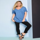 Ruched Sleeve Ultra Femme Tunic image number null