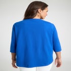Stretch Cotton Henley Top image number null