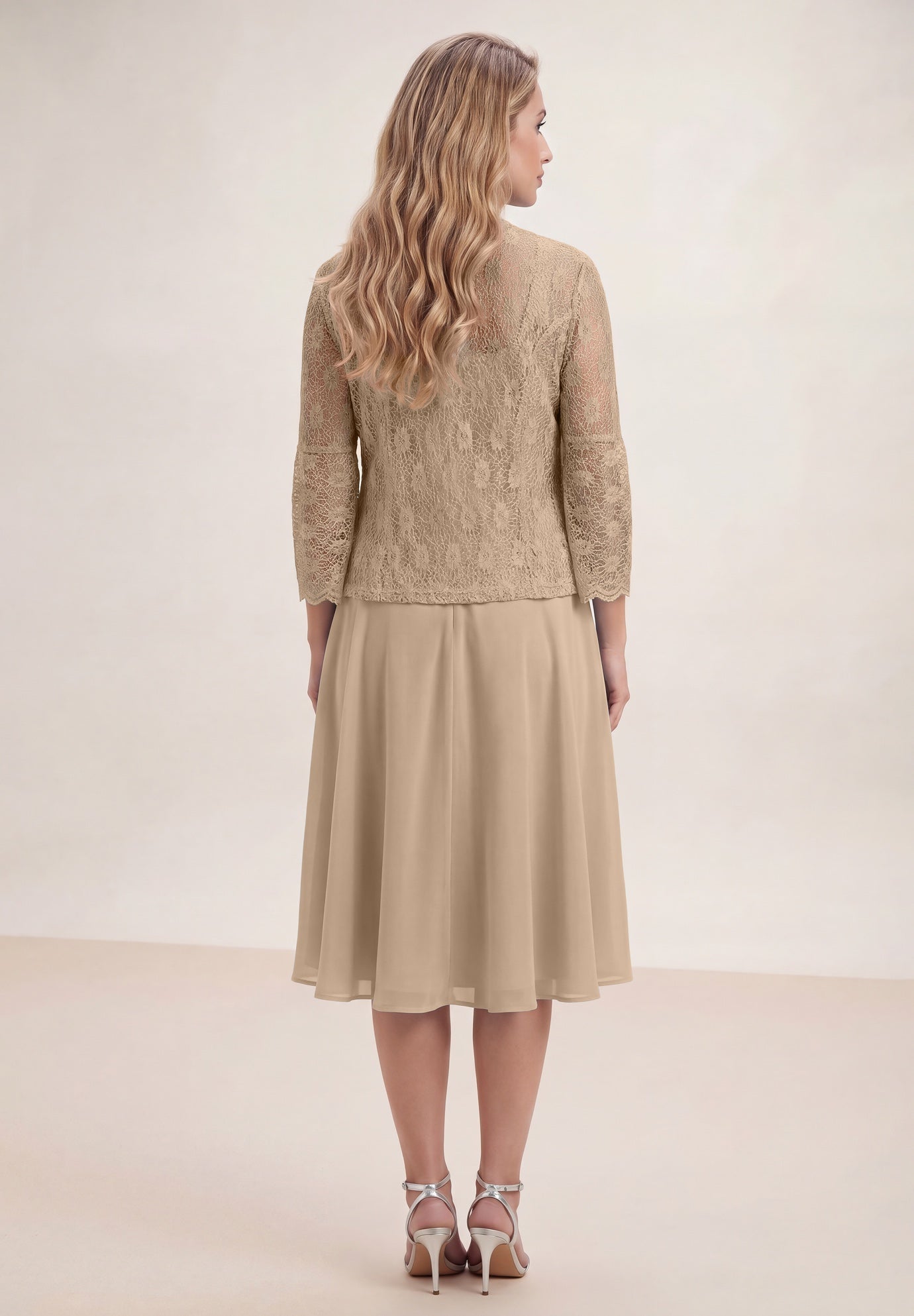 Glitter & Lace Jacket Dress Set image number 1