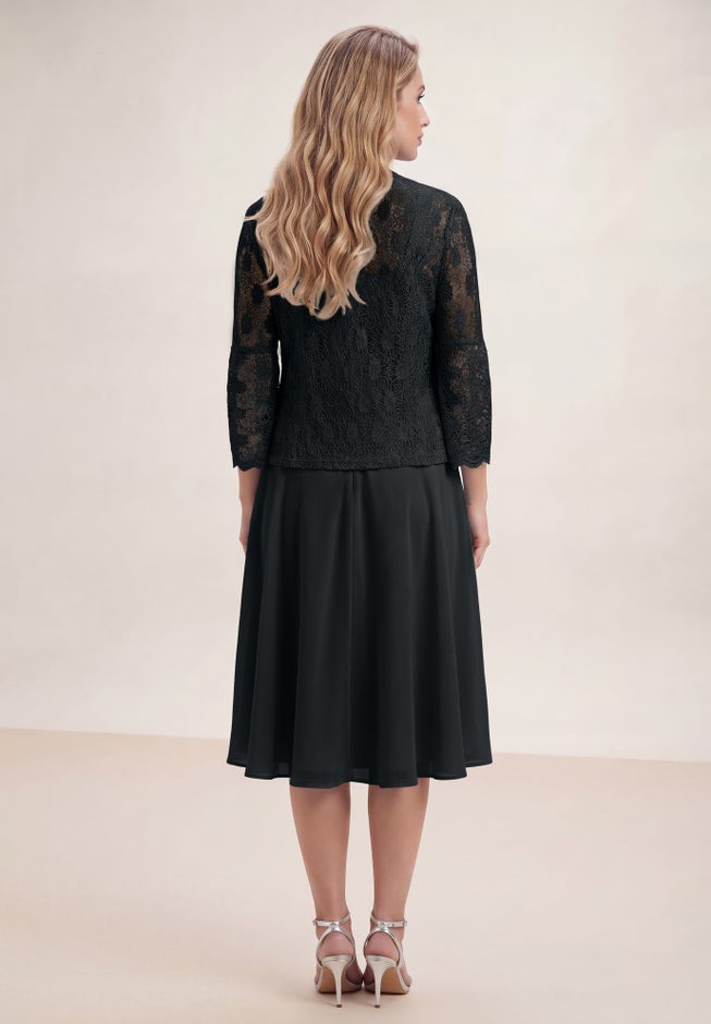 Glitter & Lace Jacket Dress Set image number 1