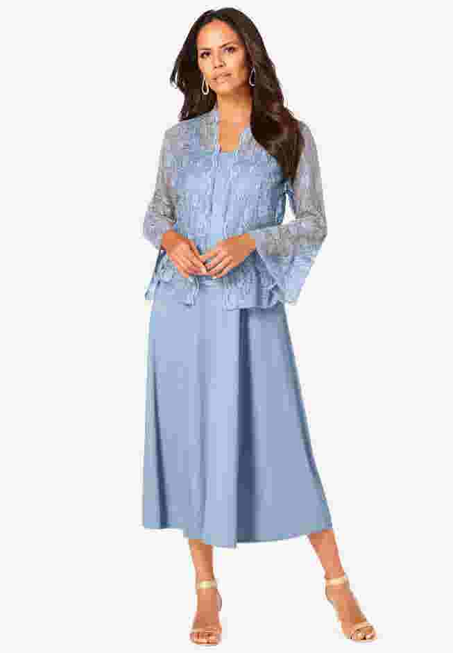 Glitter & Lace Jacket Dress Set image number 0