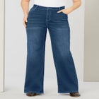 Plus Size Classic Stretch Wide Leg Jean image number null