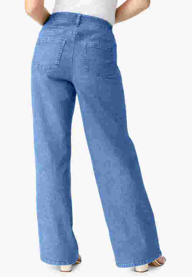Classic Stretch Wide Leg Jean image number 1