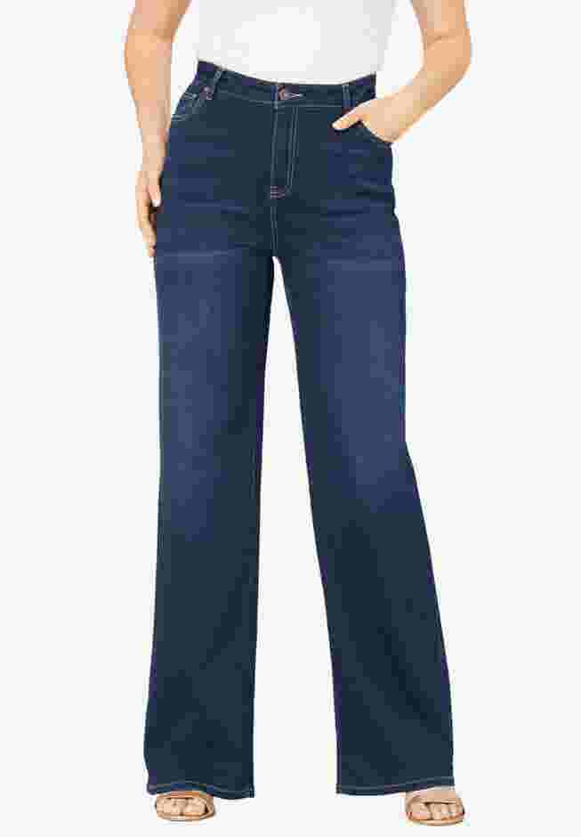 Classic Stretch Wide Leg Jean image number 1