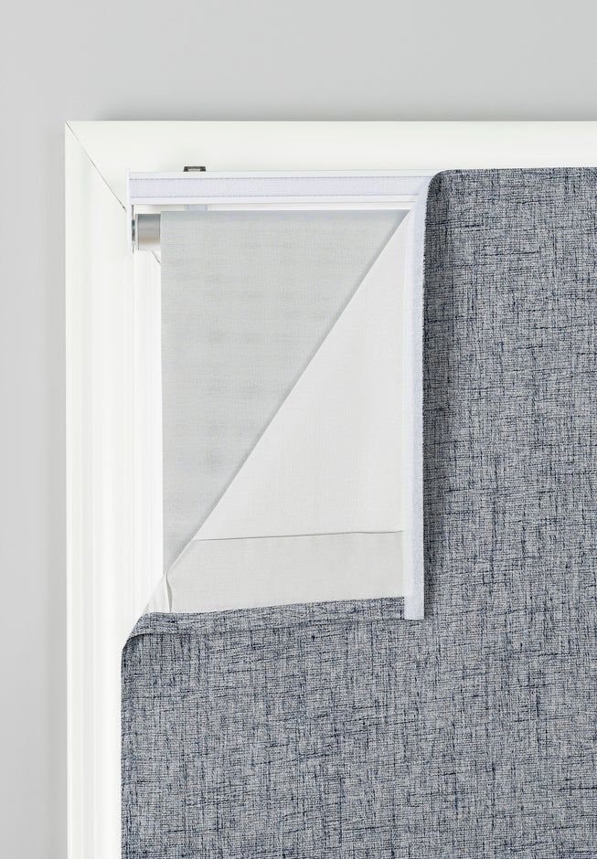 Sun Zero™ Somerton Textured 100% Blackout Cordless Roman Shade image number 1