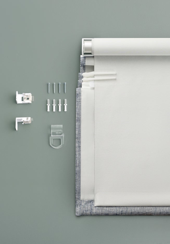 Sun Zero™ Somerton Textured 100% Blackout Cordless Roman Shade image number 3