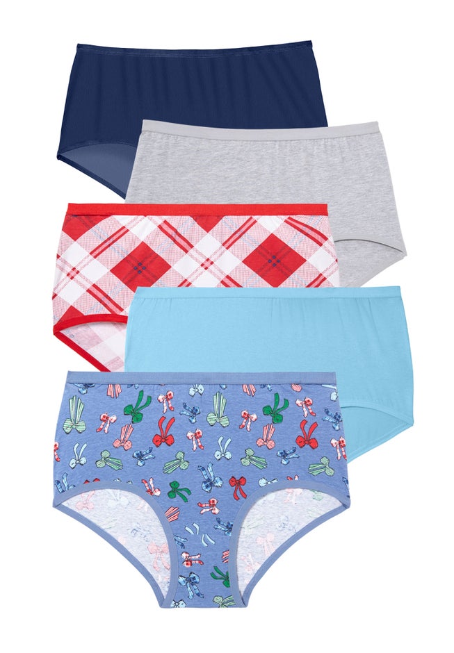 Full Coverage Stretch Cotton Brief 5-Pack image number 0