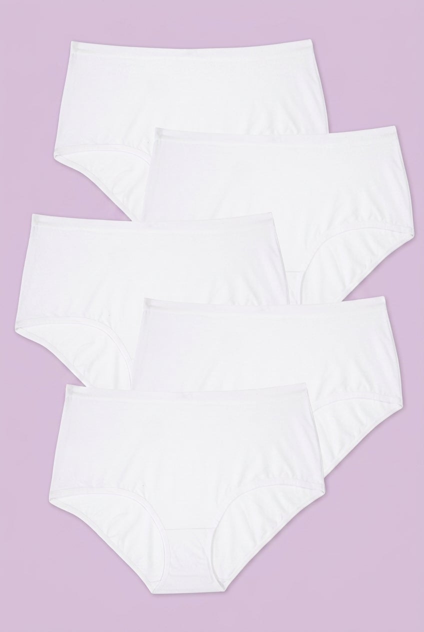 Full Coverage Stretch Cotton Brief 5 Pack image number 0