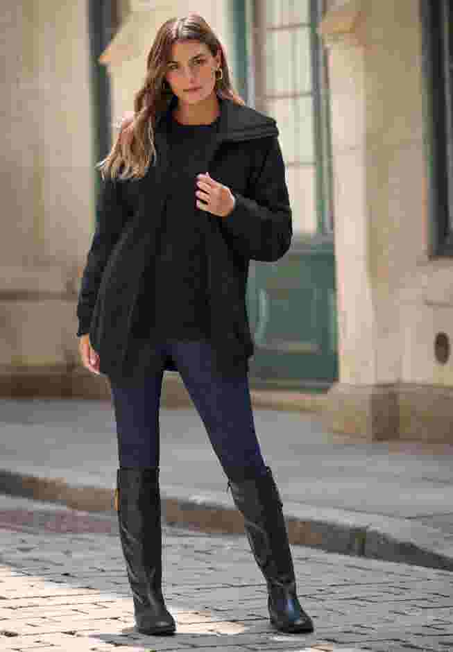 Mid Weight Teddy Bomber Coat image number 0