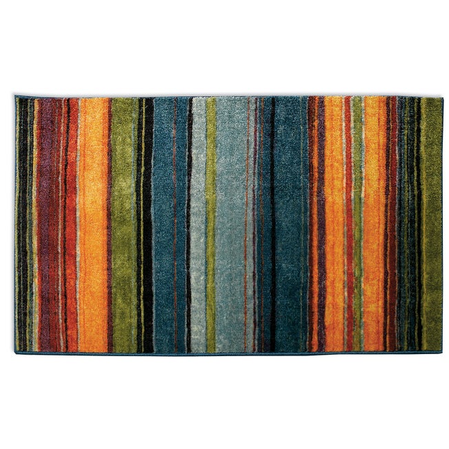Small Rainbow Stripe Rug image number null