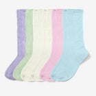 6-Pack Rib Knit Socks image number null