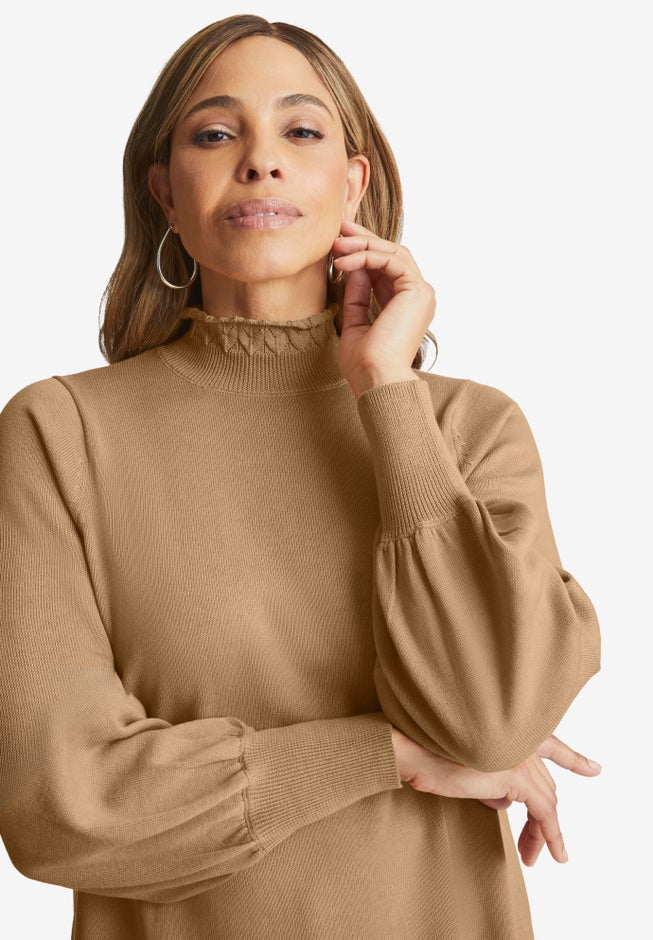 Ruffle Neck Pullover image number 3