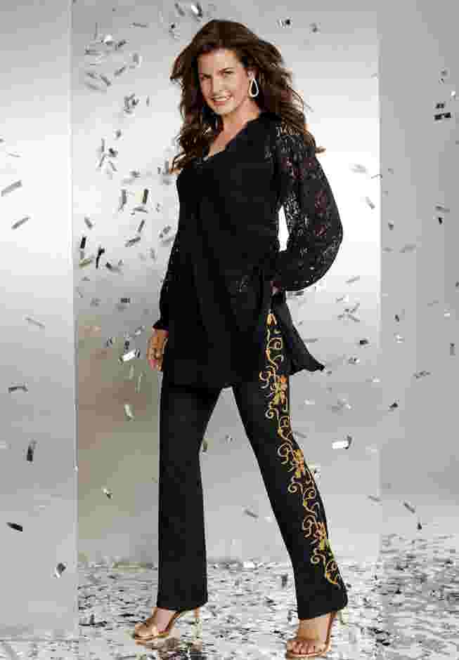 Lace & Georgette Swing Tunic image number 0