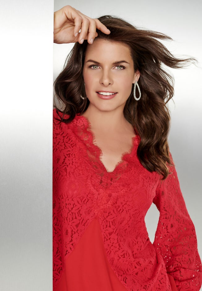 Lace & Georgette Swing Tunic image number 1