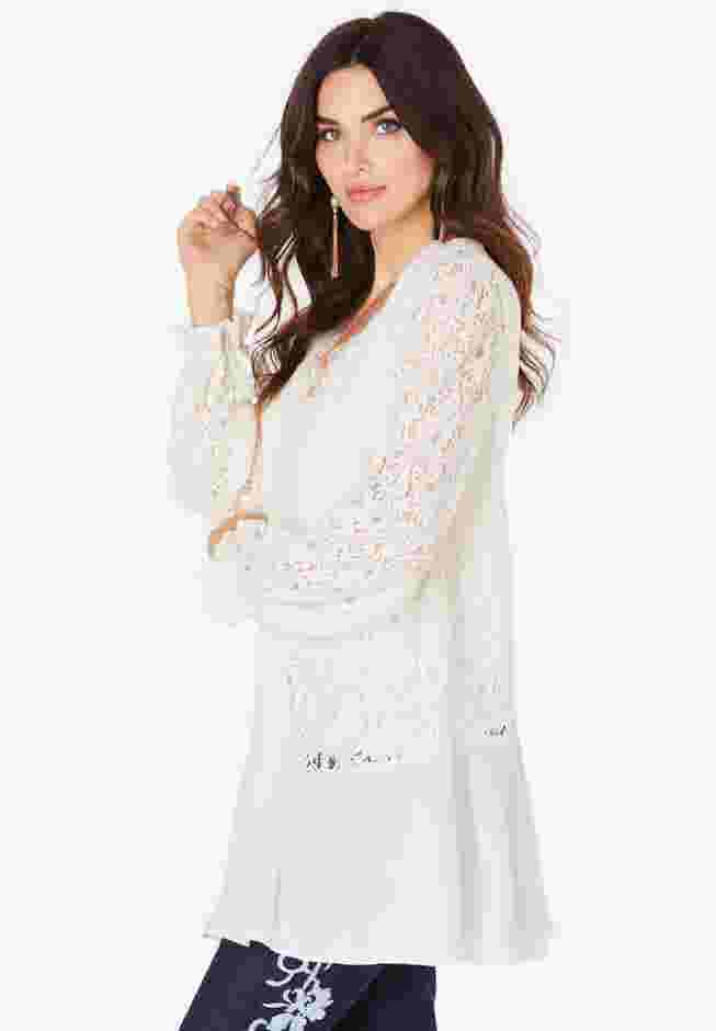 Lace & Georgette Swing Tunic image number 2
