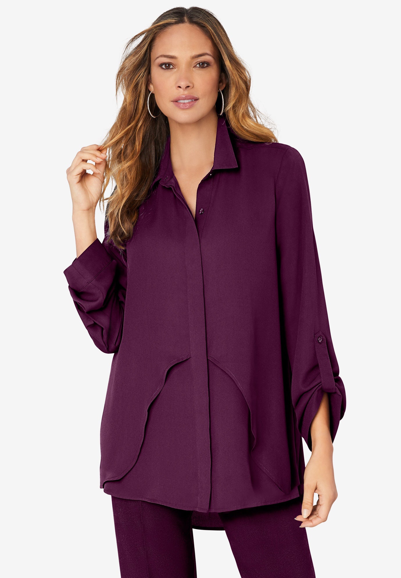 Georgette Overlay Big Shirt image number 0