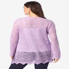 Bell Sleeve Pointelle Cardigan image number null