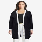 Tipped Button Front Cardigan image number null