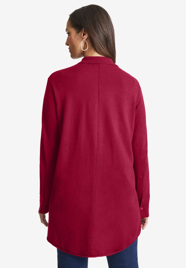 Cotton Cashmere Big Shirt image number 1