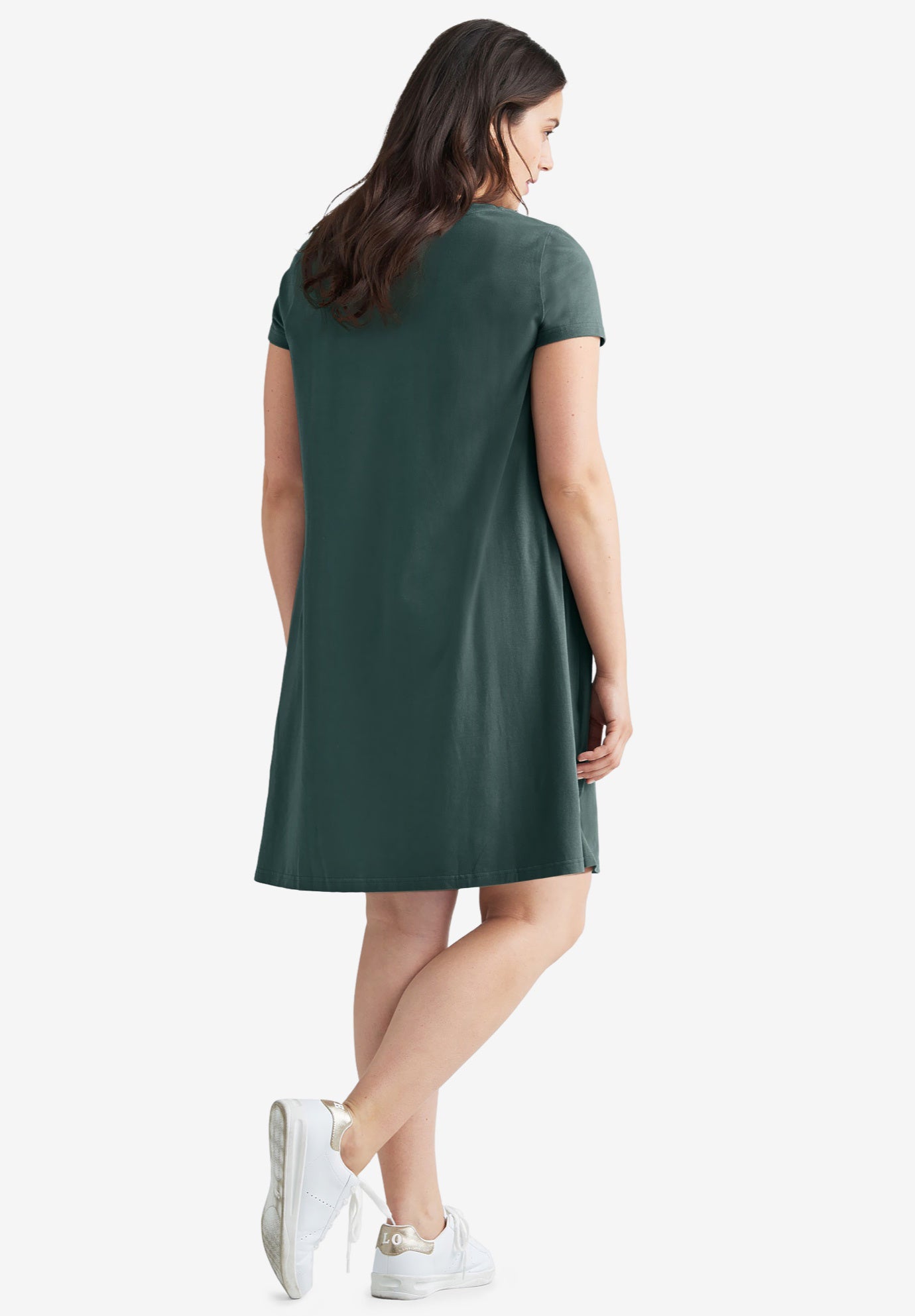 A-Line Knit Tee Dress image number 1