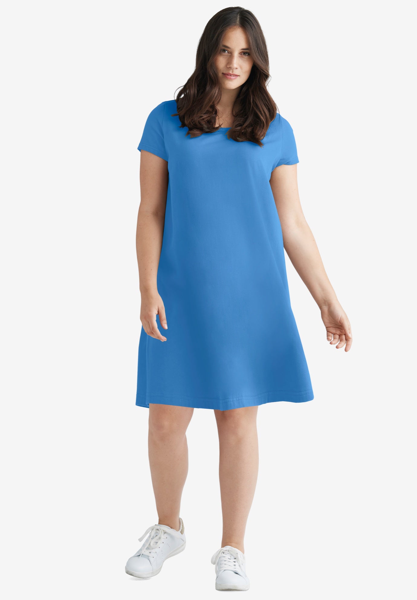 A-Line Knit Tee Dress image number 0