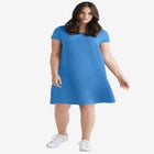 A-Line Knit Tee Dress image number null