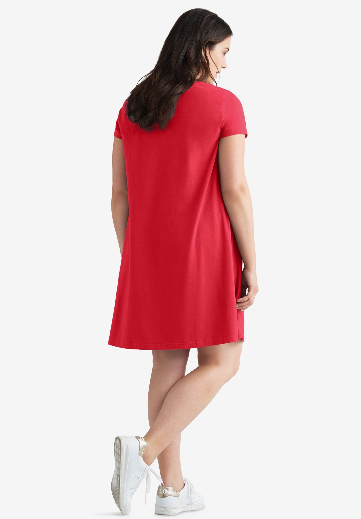 A-Line Knit Tee Dress image number 1