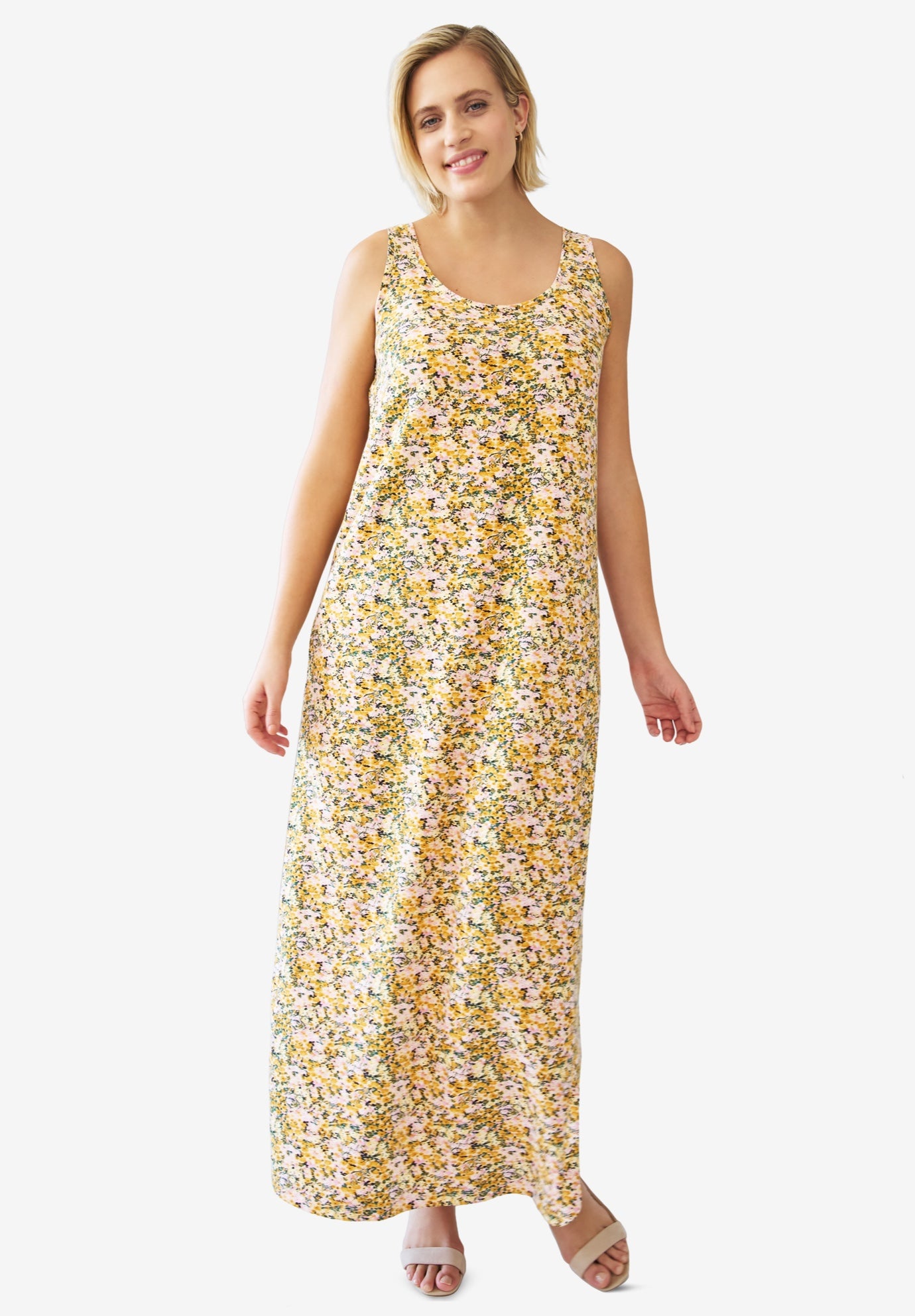 Sleeveless Knit Maxi Dress image number 0