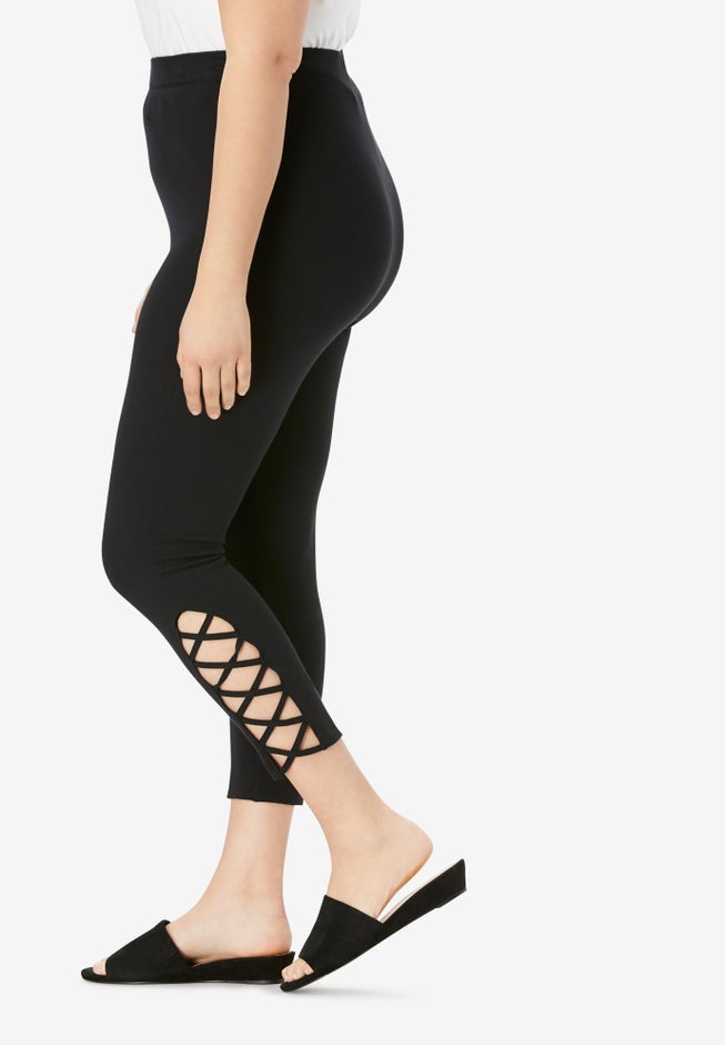 Lattice Essential Stretch Capri Legging image number 1