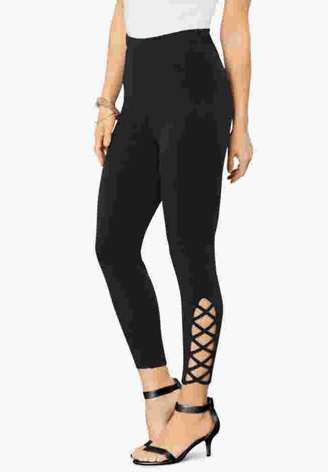 Lattice Essential Stretch Capri Legging image number 0