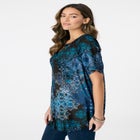 Plus Size Angelina Tunic Top &ndash; Short Sleeve, Flowy Fit, Everyday Comfort image number null