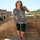 Plus Size Angelina Tunic Top &ndash; Short Sleeve, Flowy Fit, Everyday Comfort image number null