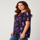Plus Size Angelina Tunic Top &ndash; Short Sleeve, Flowy Fit, Everyday Comfort image number null