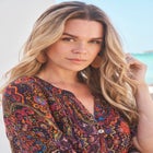 Plus Size Angelina Crinkle Crepe Y-Neck Short Sleeve Tunic image number null