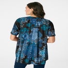 Plus Size Angelina Tunic Top &ndash; Short Sleeve, Flowy Fit, Everyday Comfort image number null