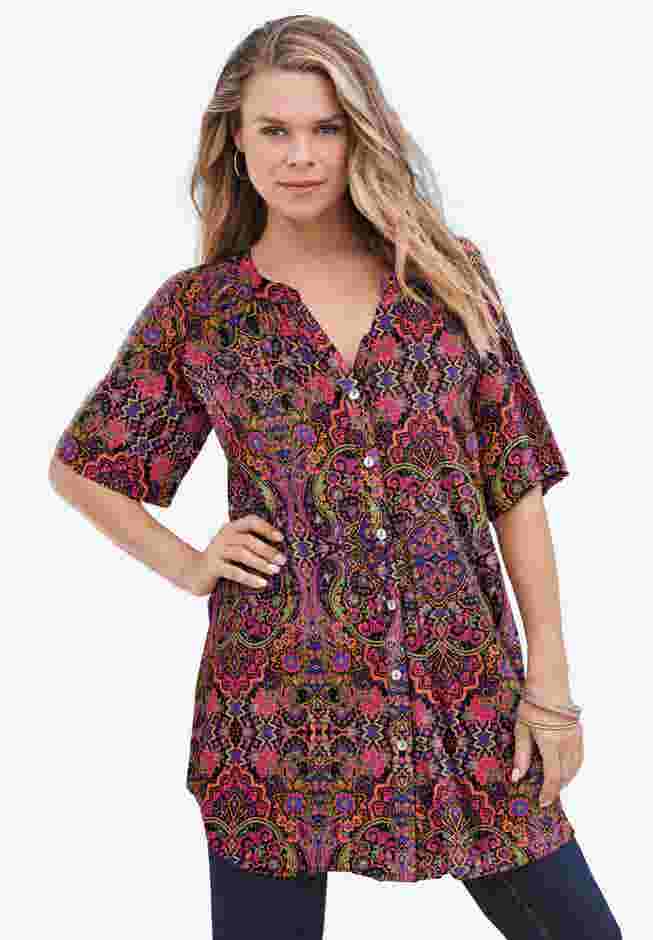 Plus Size Angelina Tunic Top image number 2