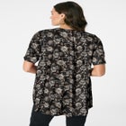 Plus Size Angelina Tunic Top – Short Sleeve, Flowy Fit, Everyday Comfort image number null