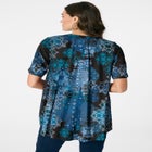 Plus Size Angelina Tunic Top – Short Sleeve, Flowy Fit, Everyday Comfort image number null