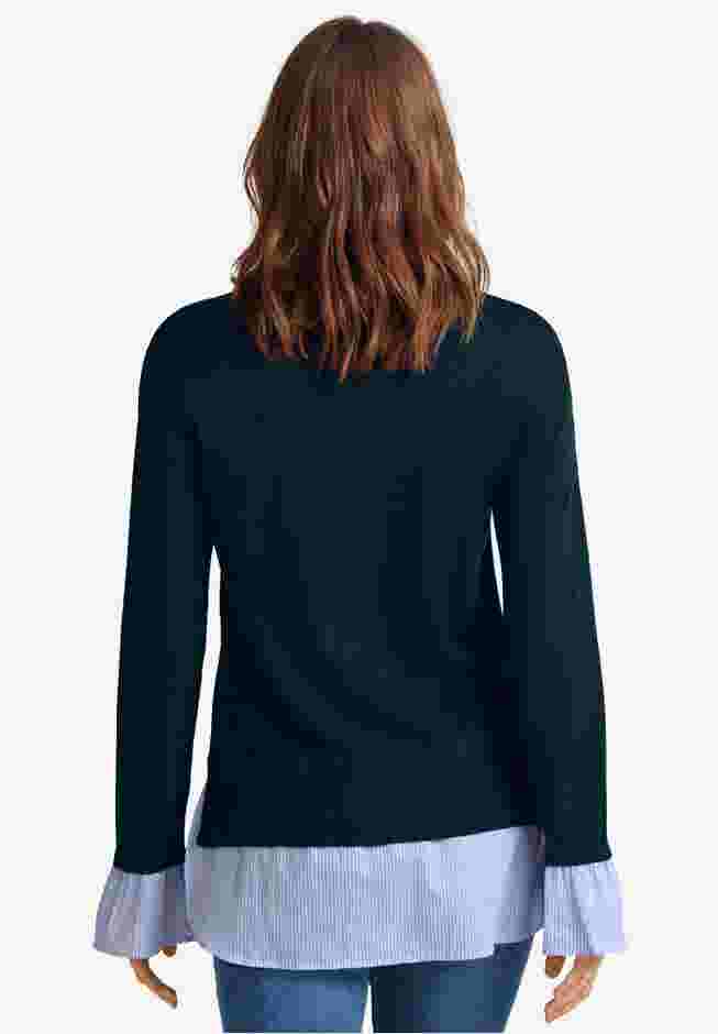 Fine Gauge Layered Pullover image number 1