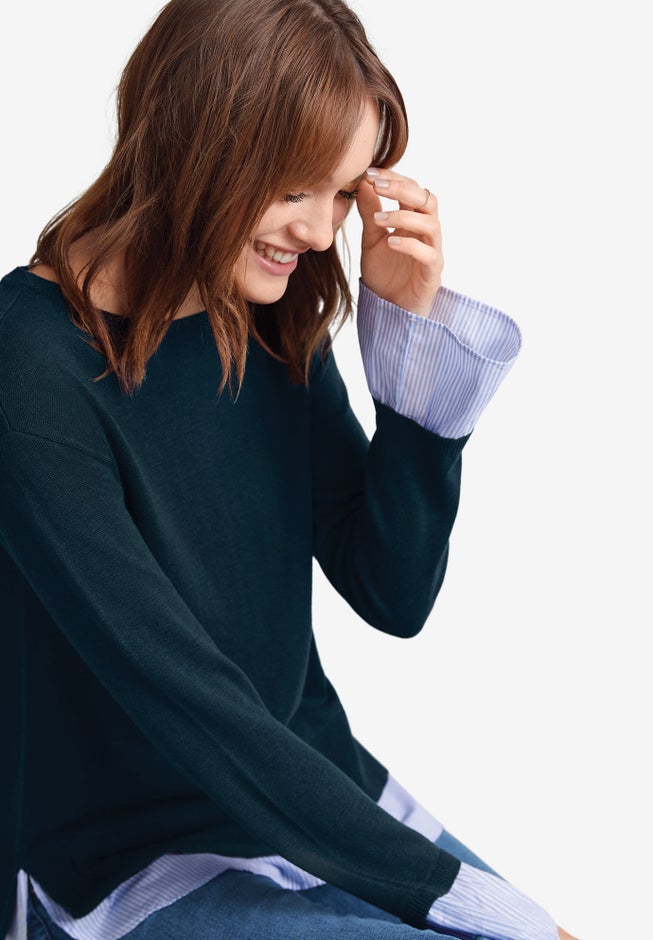 Fine Gauge Layered Pullover image number 2