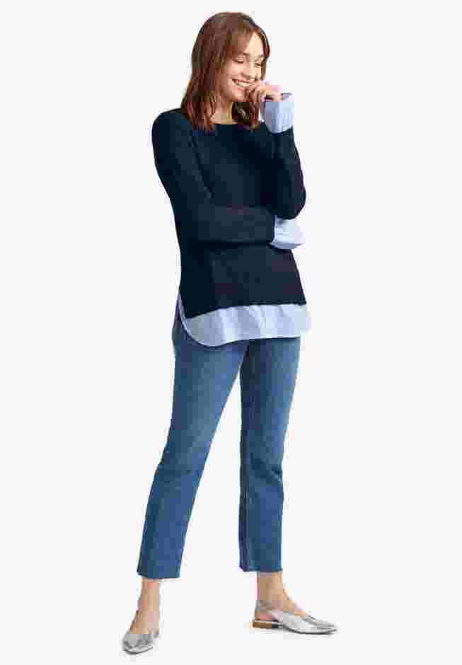 Fine Gauge Layered Pullover image number 0