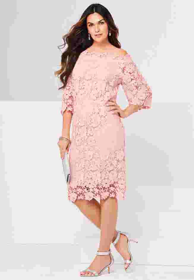 Off The Shoulder Lace Dress image number 0