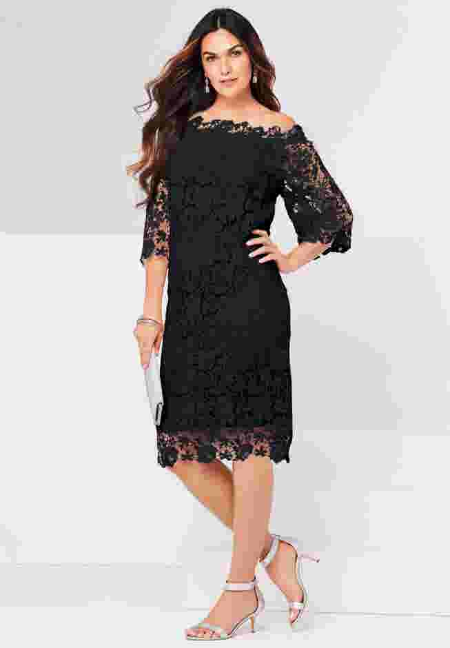 Off The Shoulder Lace Dress image number 0