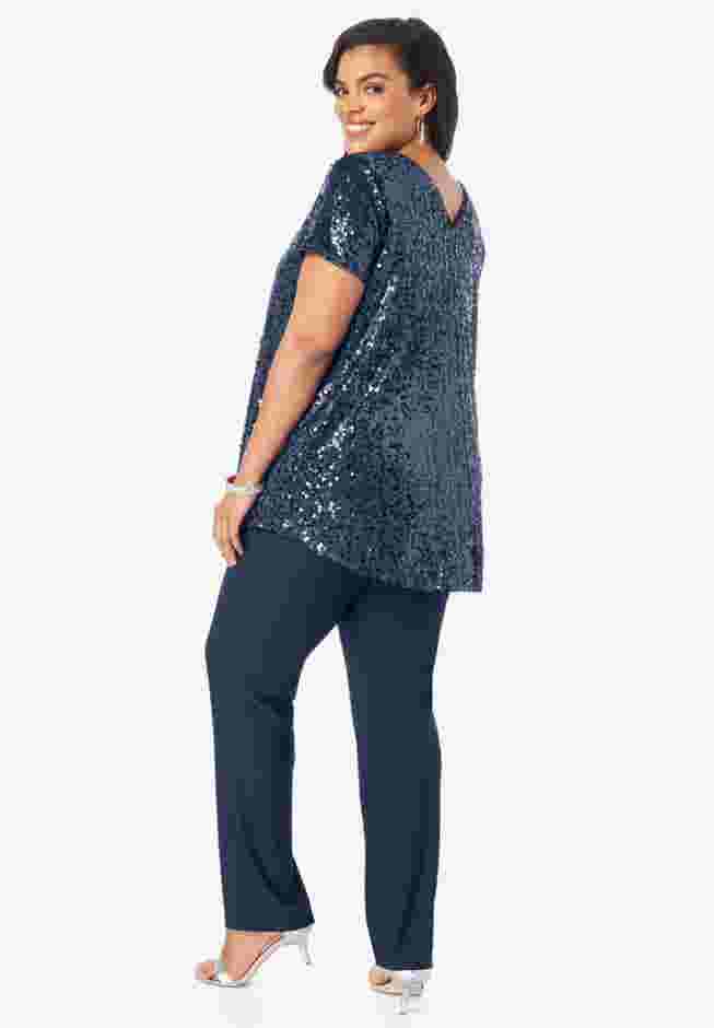 Sequin Pant Set image number 2