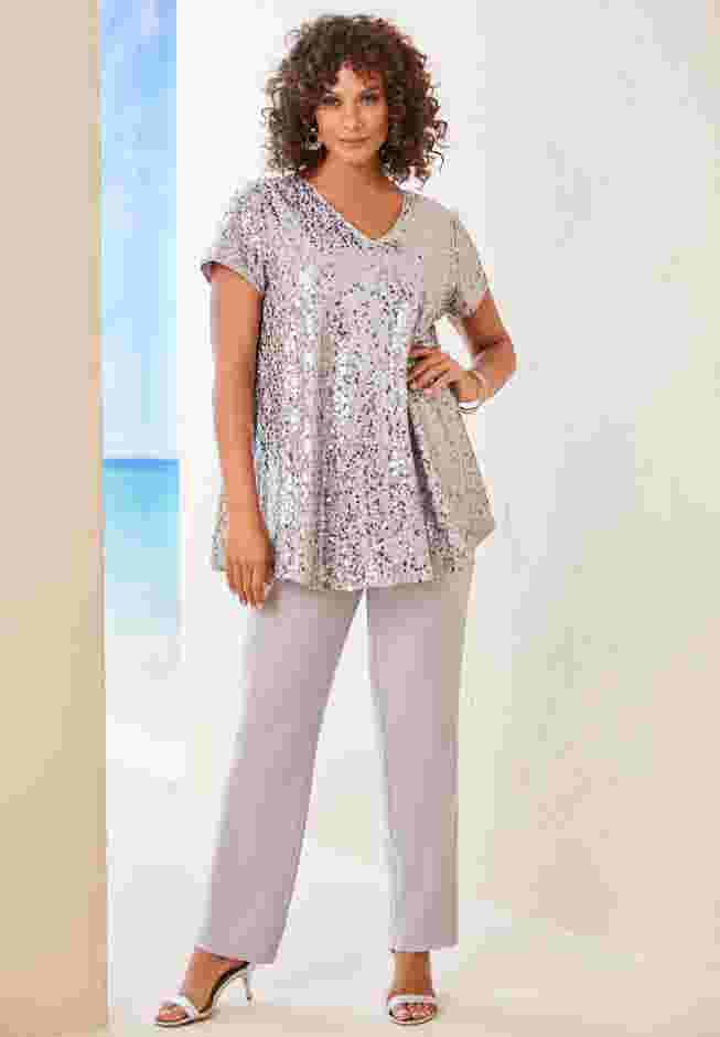 Sequin Pant Set image number 0