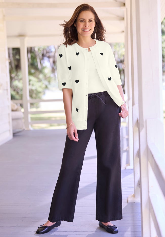 Perfect Elbow-Length Sleeve Cardigan Sweater image number 7