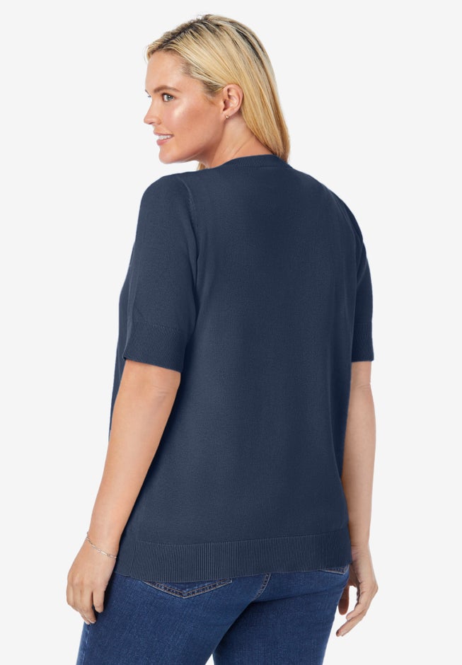 Perfect Elbow-Length Sleeve Cardigan Sweater image number 1