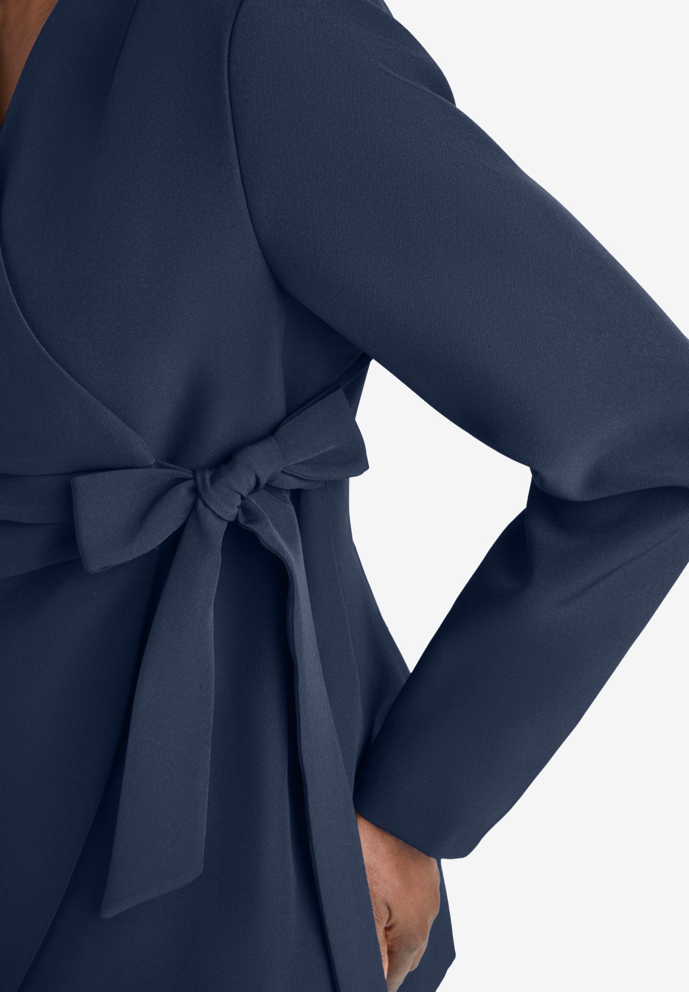 2-Piece Wrap Jacket Skirt Suit image number 3